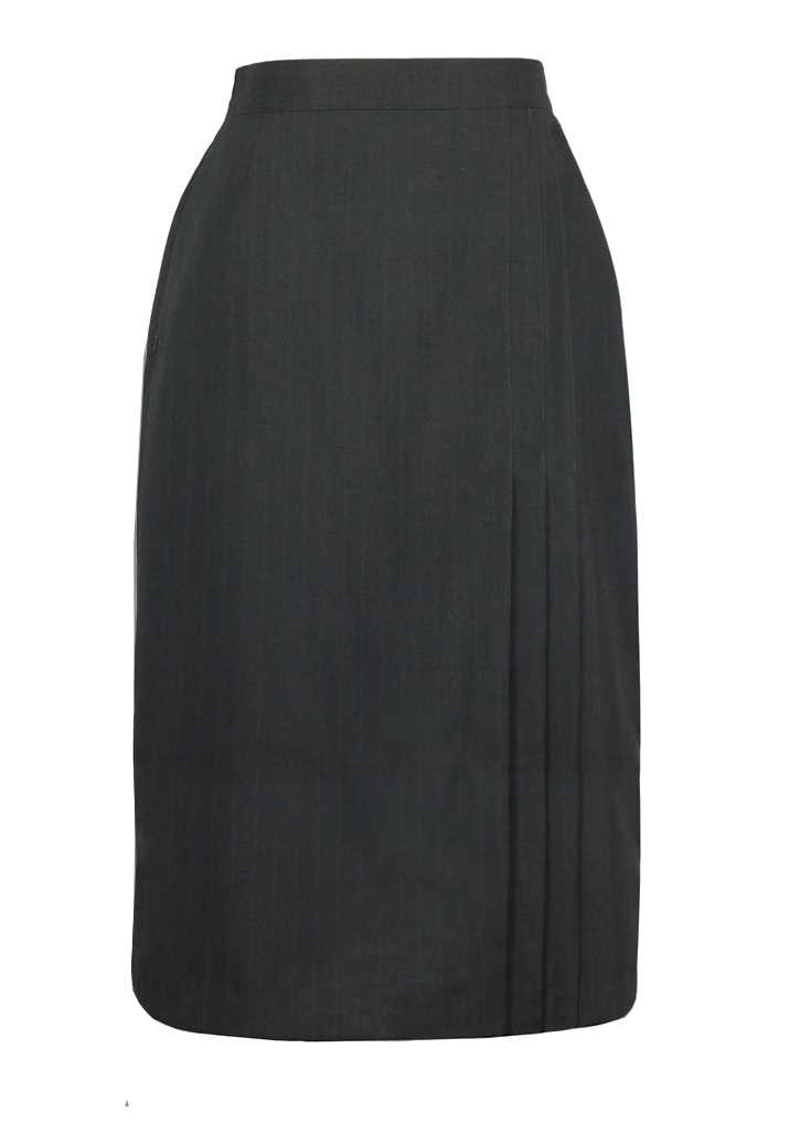 Howick College Long Skirt Charcoal/White Pinstripe