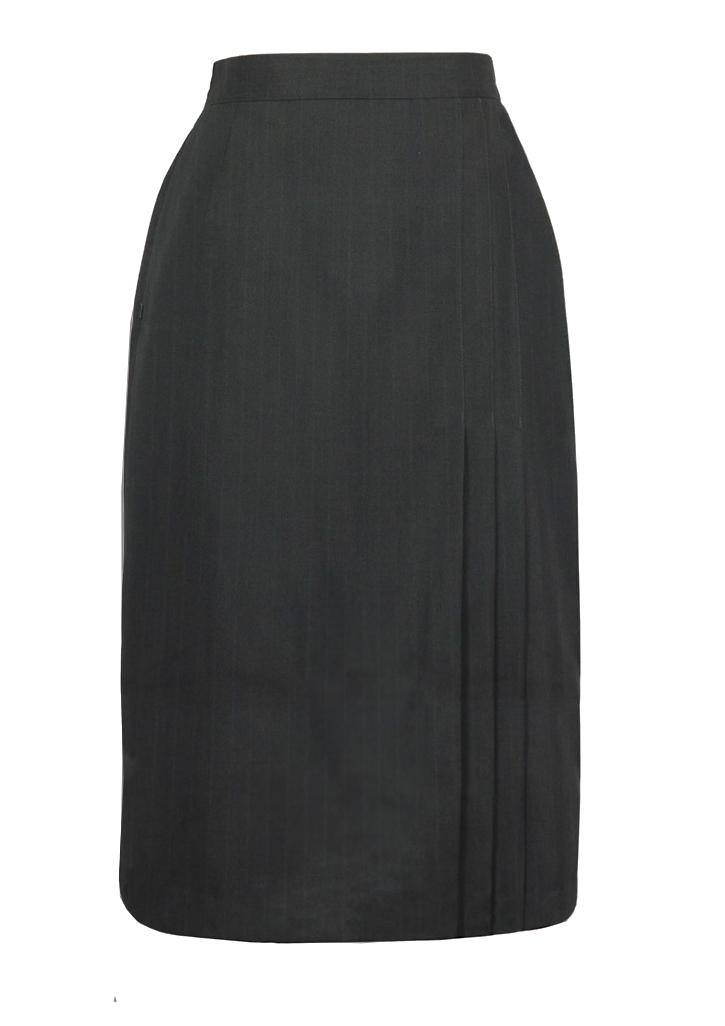 Howick College Long Skirt Charcoal/White Pinstripe | Howick College
