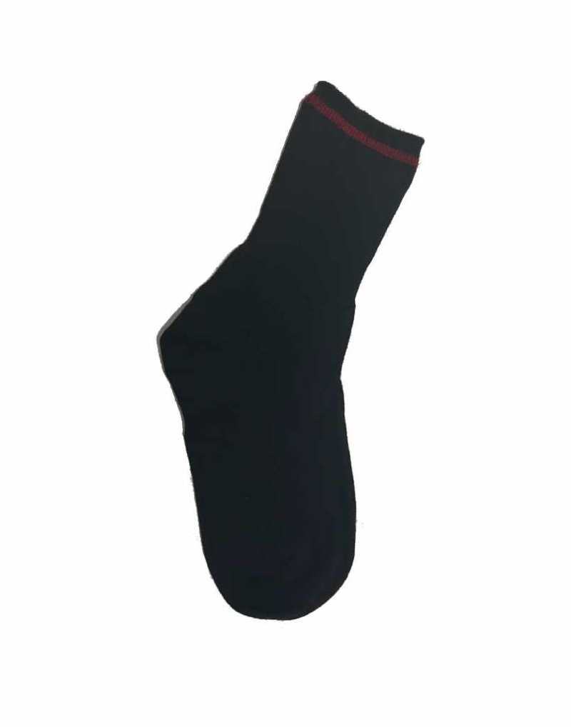 Howick College Ankle Sock Black/Red 11-13 (2 Pack)