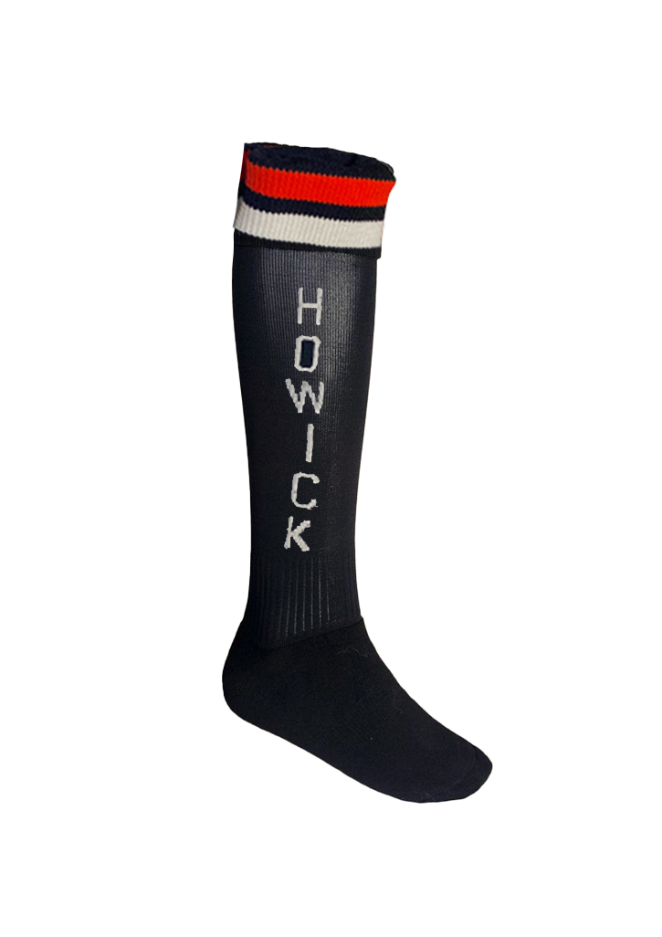 Howick College Sport Sock Black/Red