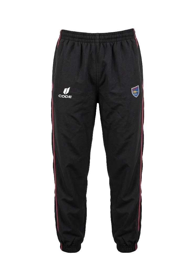 Howick College Trackpant Black/Red