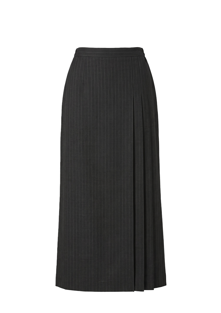 Howick College Long Skirt Charcoal/White Pinstripe